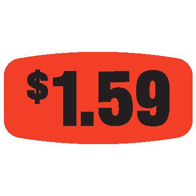 $1.59 Label