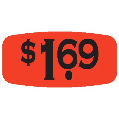 $1.69 Label
