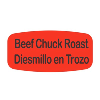Beef Chuck Roast / Diesmillo en Trozo Label