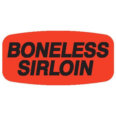 Boneless Sirloin Label