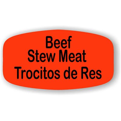 Beef Stew Meat / Trocitos de Res Label