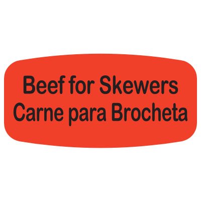 Beef for Skewers / Carne para Brocheta Label