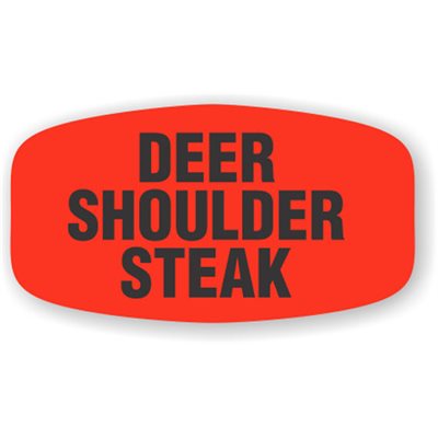 Deer Shoulder Steak Label