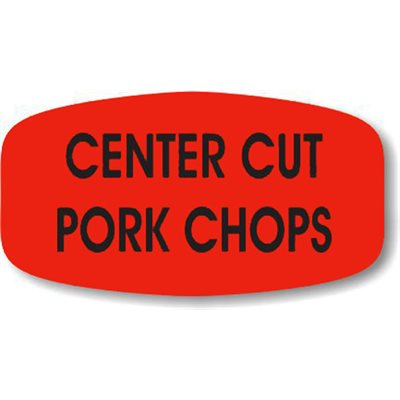Center Cut Pork Chops Label