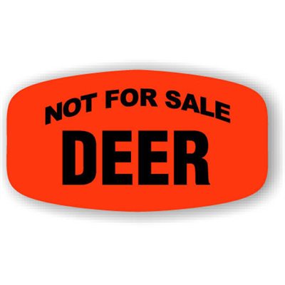 Not For Sale Deer Label