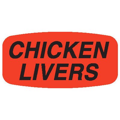 Chicken Livers Label