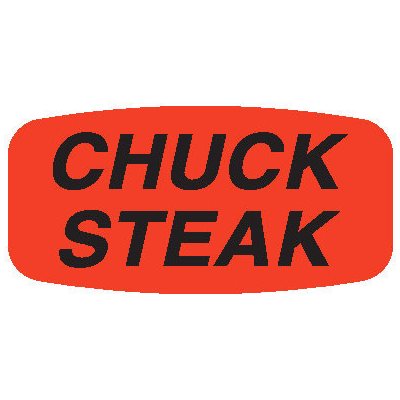 Chuck Steak Label