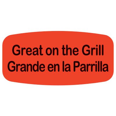 Great on the Grill / Grande en la Parrilla Label