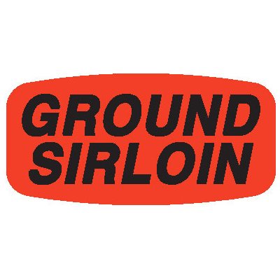 Ground Sirloin Label