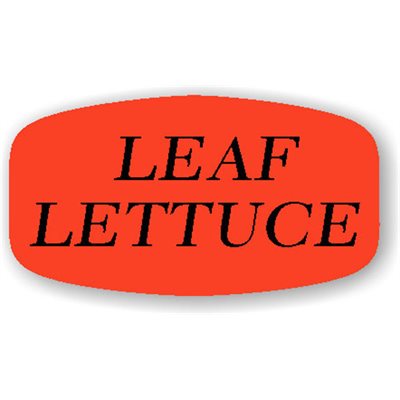 Leaf Lettuce Label