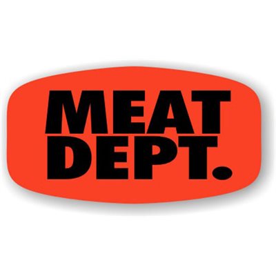 Meat Dept. Label