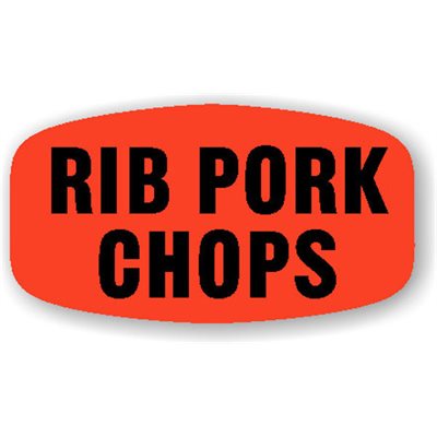 Rib Pork Chops Label