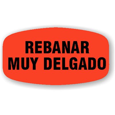 Rebanar Muy Delgado Label