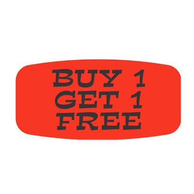 Buy 1 Get 1 Free Label
