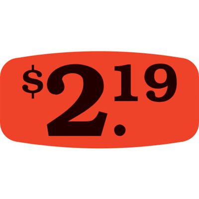 $2.19 Label