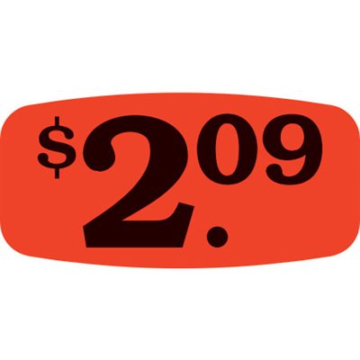 $2.09 Label