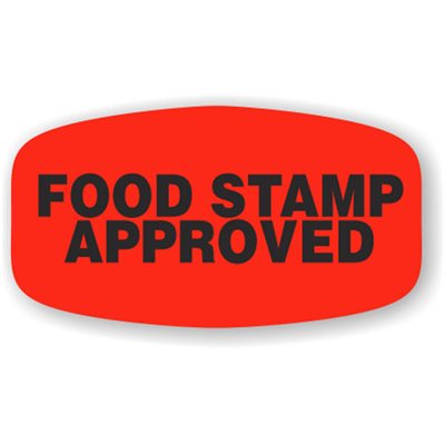 Food Stamp Approved Label Roll of 1 000