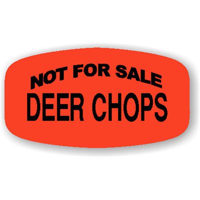Not for Sale Deer Chops Label