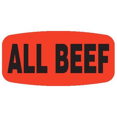 All Beef Label