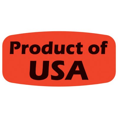 Product of USA Label