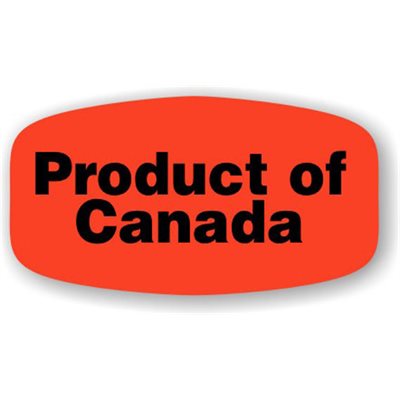 Product of Canada Label