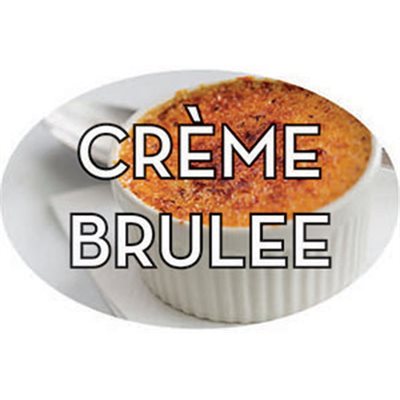 CrŽme Brulee Label