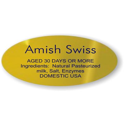 Amish Swiss w/ ing Label