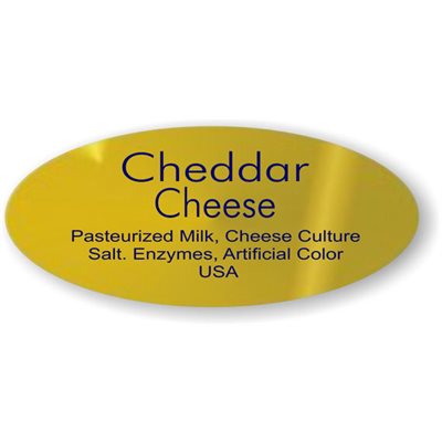 Cheddar Cheese w/ ing Label