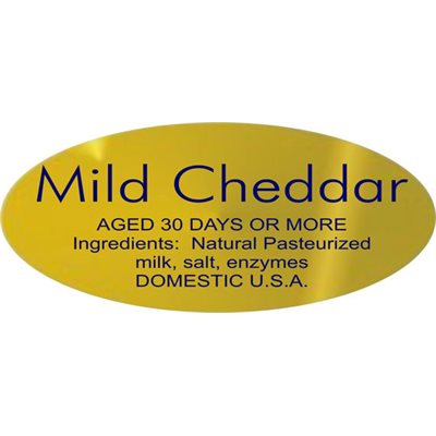 Mild Cheddar w/ ing Label