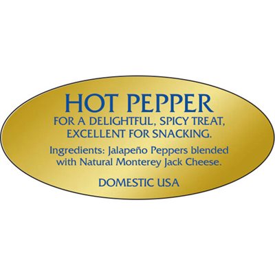 Hot Pepper w/ description Label