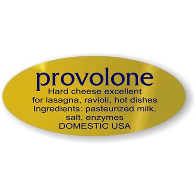 Provolone w/ ing Label