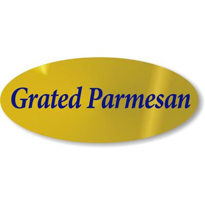 Grated Parmesan Label