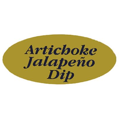 Artichoke Jalapeno Dip Label