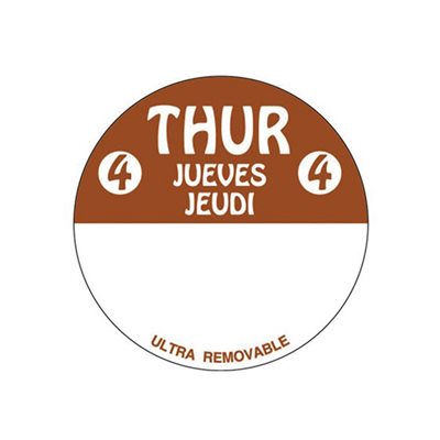 Thur 4 Jueves Jeudi Label