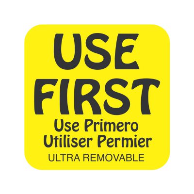 Use First Use Primero Utiliser Permier Label