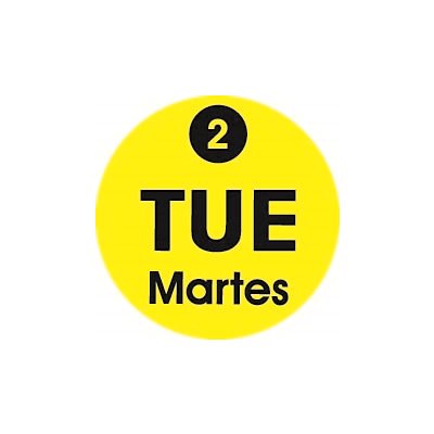 Tue 2 Martes Label