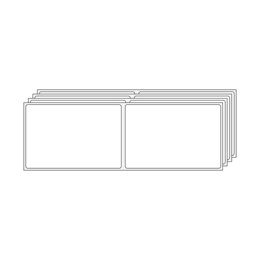 4" x 6" Thermal Transfer Labels | Fanfold | 2,000 Stack | 2 Pack