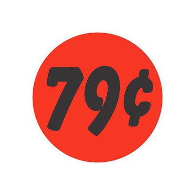 79¢ Bullseye Label