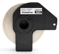 2.4" x 100' (62mm x 30.4m) Brother DK Continuous Removable Labels (DK-4205)