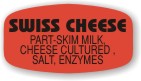 Swiss Cheese w/ing Label | Roll of 1,000