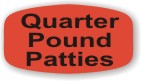 Quarter Pound Patties Label | Roll of 1,000