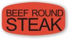 Beef Round Steak  Label | Roll of 1,000