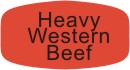 Heavy Western Beef Label | Roll of 1,000