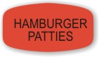 Hamburger Patties Label | Roll of 1,000