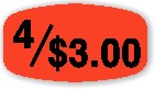 4/$3.00 Label | Roll of 1,000