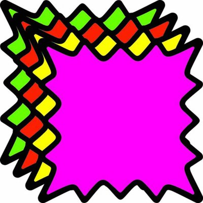 Sign Card 8.0 x 8.0 Burst (Blanks)