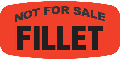 Not For Sale Fillet Label | Roll of 1,000
