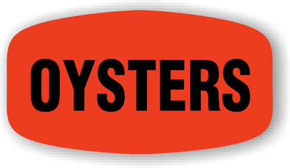 Oysters Label | Roll of 1,000