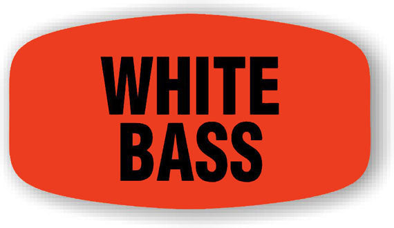 White Bass Label | Roll of 1,000
