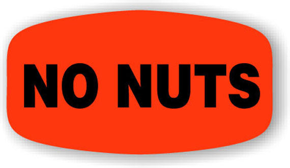 No Nuts Label | Roll of 1,000
